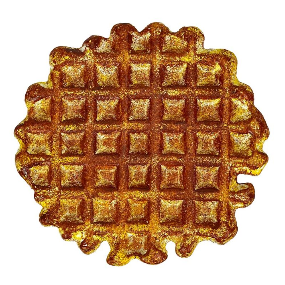 Belgian Waffle Cast Iron Trivet Plaque 8.25" Kitchen Decor Zeckos
